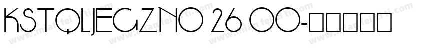 KSTQLJEGZN0 26 00字体转换